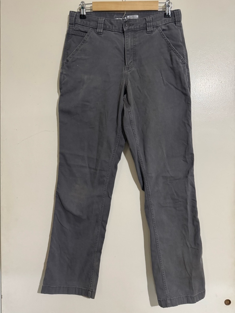 Carhartt relaxed fit gray pants rugged flex 30x32